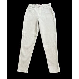 GLORIA VANDERBILT Womens Petite Size 12 12P Vintage Beige High Rise Mom Jeans